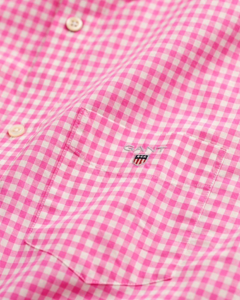 REG BROADCLOTH GINGHAM SS BD