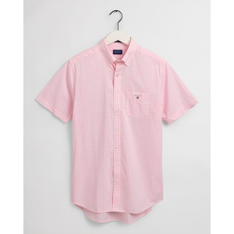 REG BROADCLOTH GINGHAM SS BD