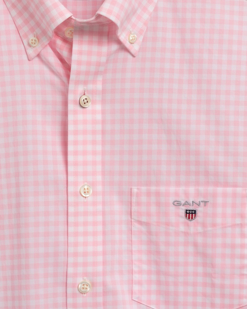 REG BROADCLOTH GINGHAM SS BD