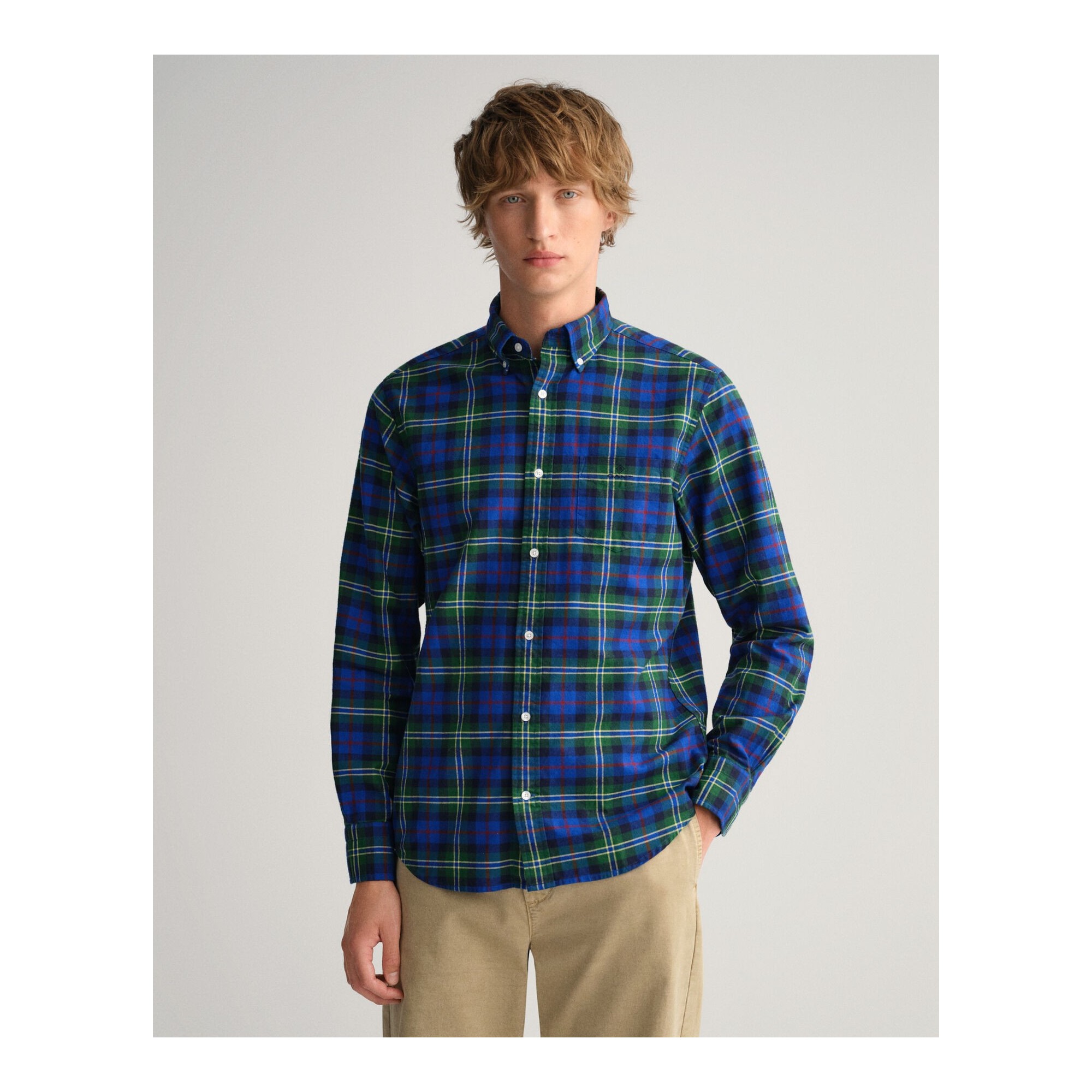 REG BRUSHED OXF TARTAN SHIRT