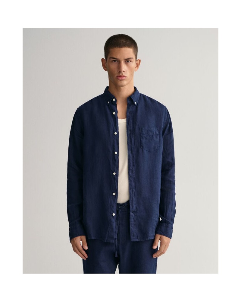 REG UT GMNT DYED LINEN SHIRT