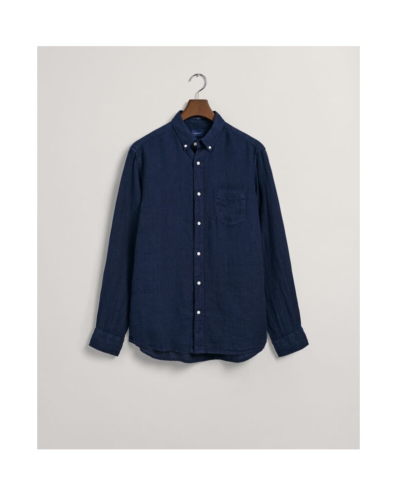 REG UT GMNT DYED LINEN SHIRT