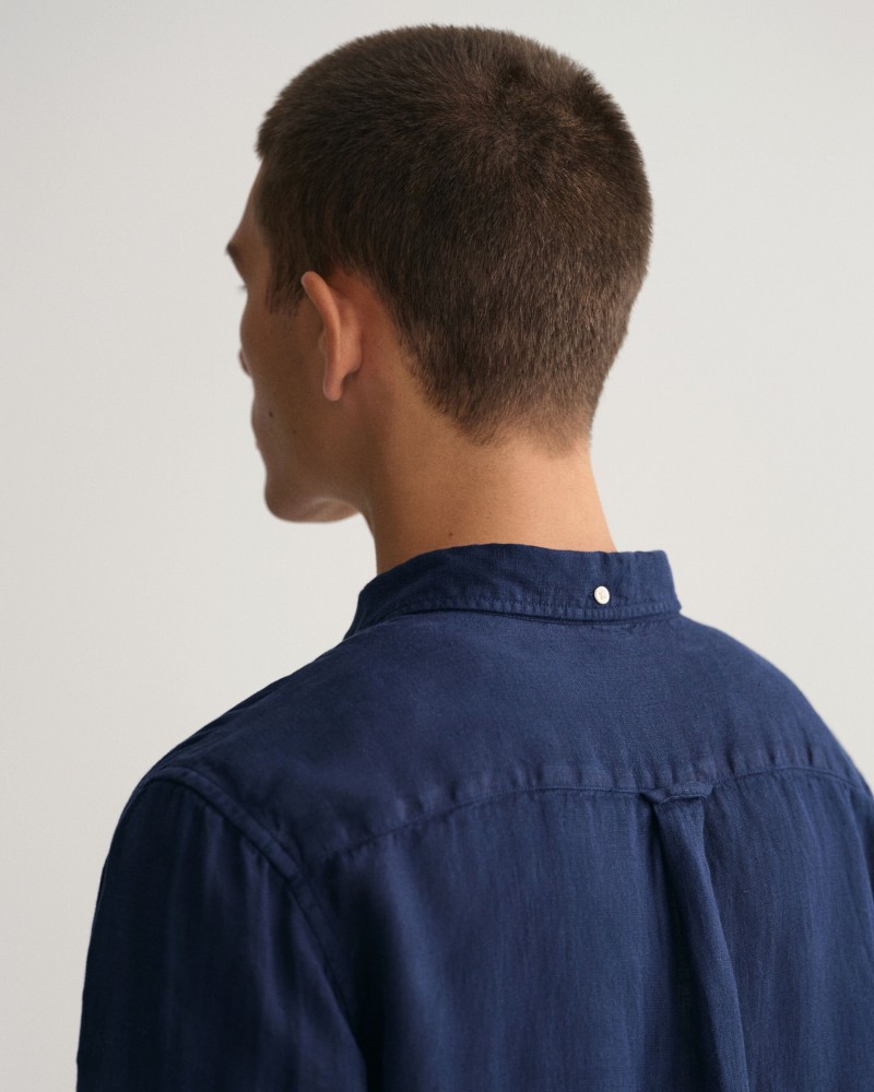 REG UT GMNT DYED LINEN SHIRT