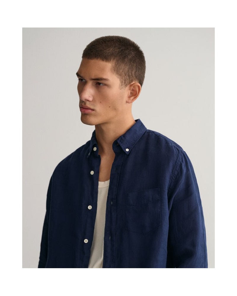 REG UT GMNT DYED LINEN SHIRT