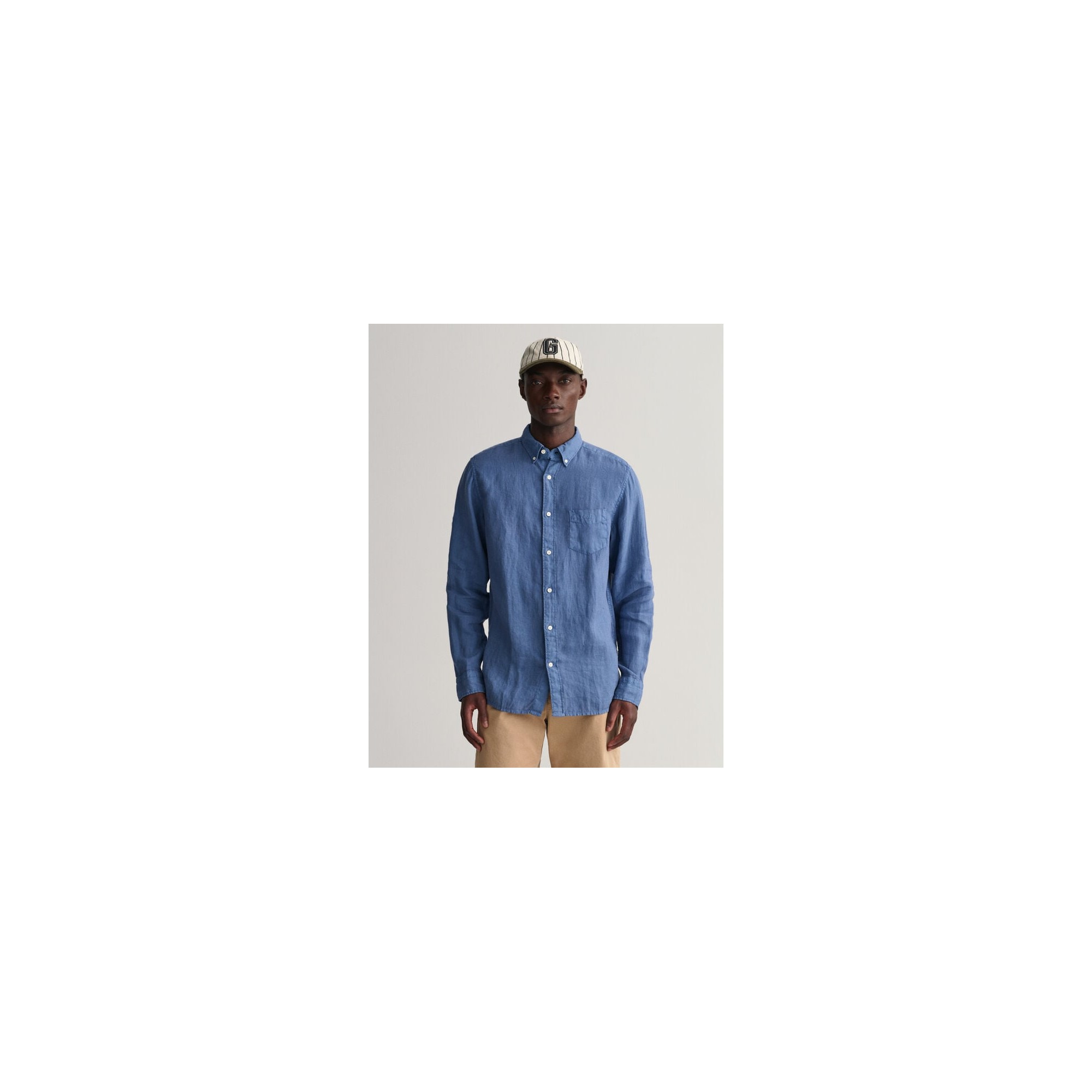 REG UT GMNT DYED LINEN SHIRT