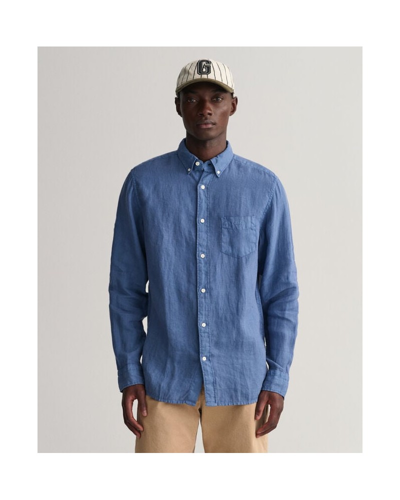 REG UT GMNT DYED LINEN SHIRT