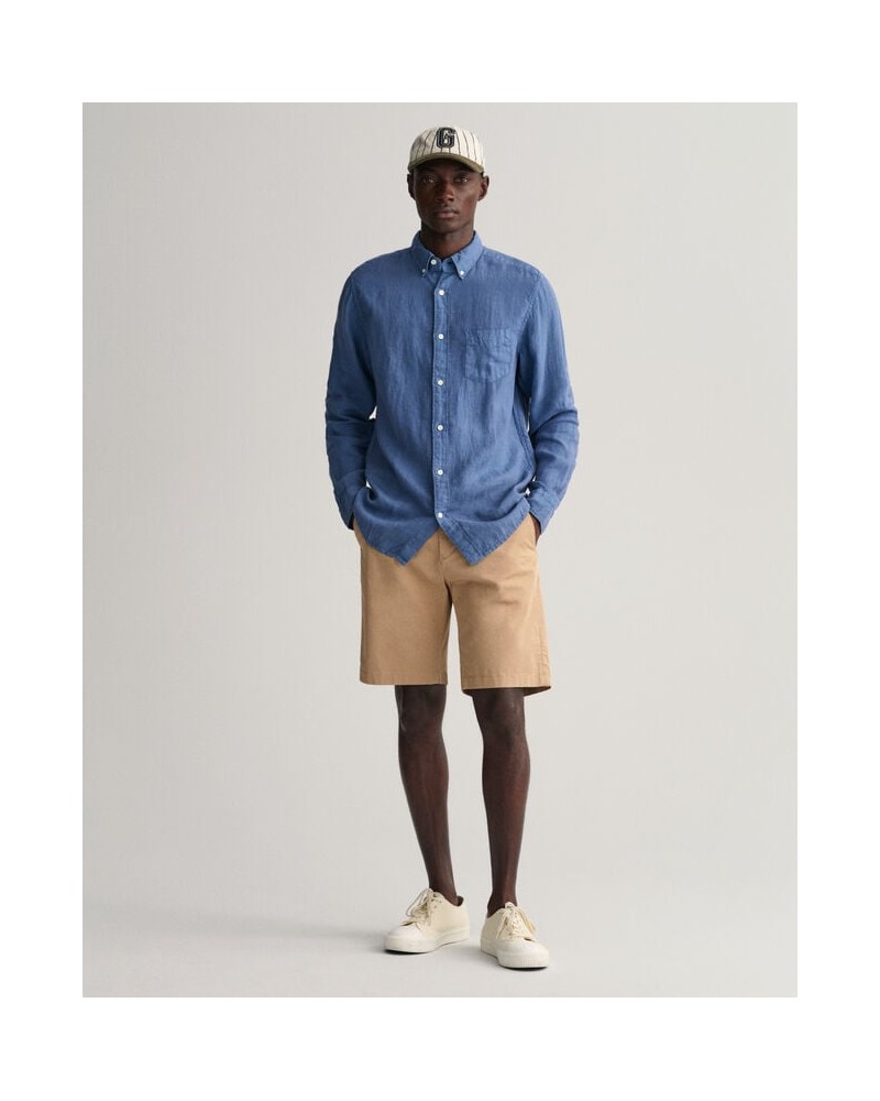 REG UT GMNT DYED LINEN SHIRT