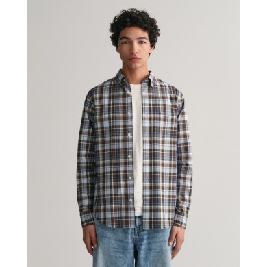 REG POPLIN MEDIUM CHECK SHIRT