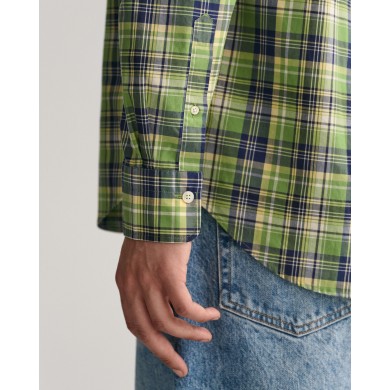 REG POPLIN MEDIUM CHECK SHIRT