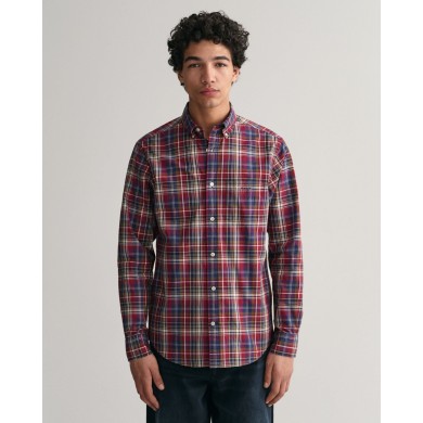 REG POPLIN MEDIUM CHECK SHIRT