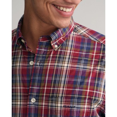 REG POPLIN MEDIUM CHECK SHIRT