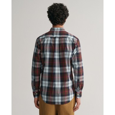 REG POPLIN LARGE CHECK SHIRT