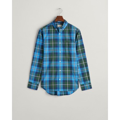 REG POPLIN LARGE CHECK SHIRT