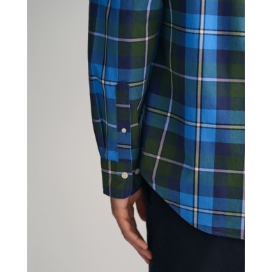 REG POPLIN LARGE CHECK SHIRT