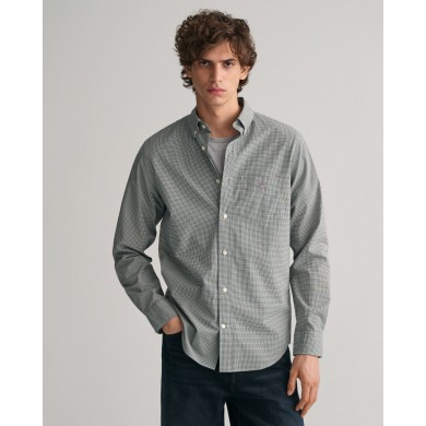 REG POPLIN MICRO CHECK SHIRT