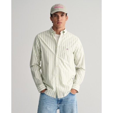 REG WIDE POPLIN STRIPE SHIRT