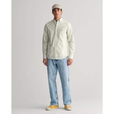 REG WIDE POPLIN STRIPE SHIRT