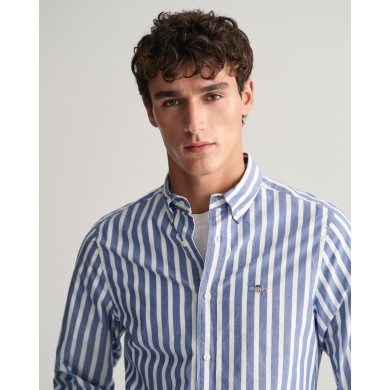 REG WIDE POPLIN STRIPE SHIRT