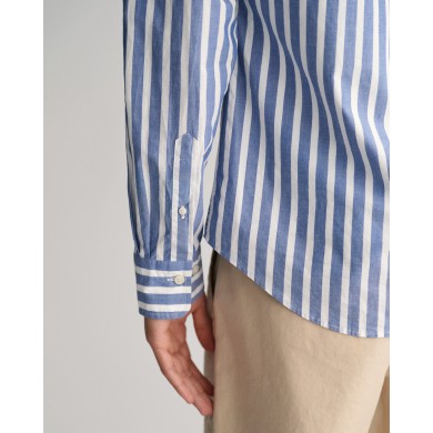 REG WIDE POPLIN STRIPE SHIRT