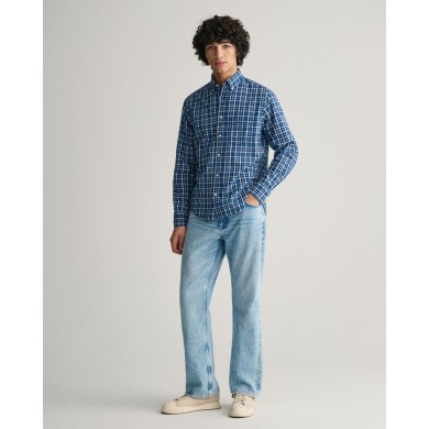 REG INDIGO MADRAS SHIRT