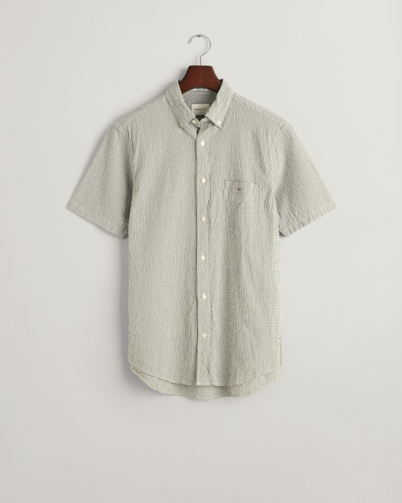 REG SEERSUCKER STRIPE SS SHIRT