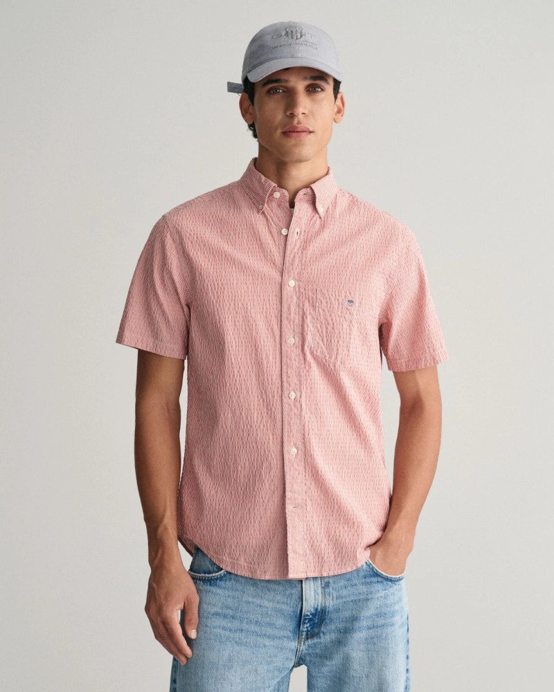 REG SEERSUCKER STRIPE SS SHIRT