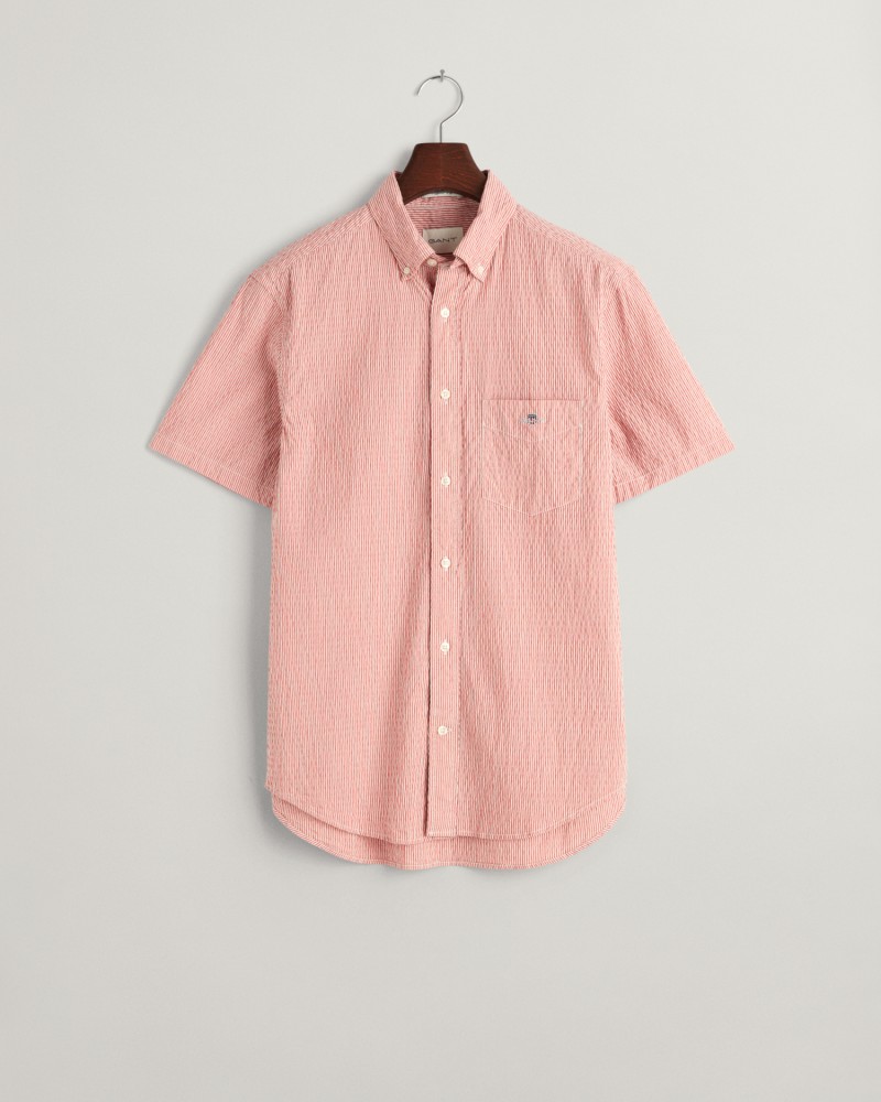 REG SEERSUCKER STRIPE SS SHIRT