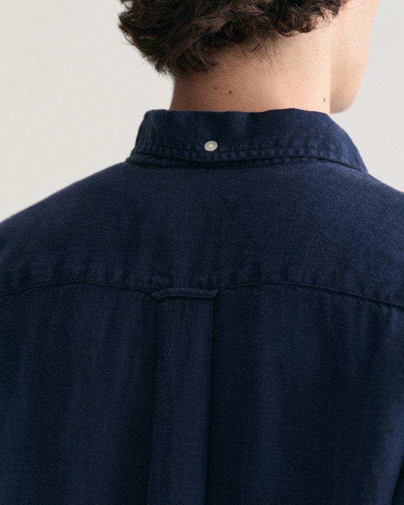 REG GMNT DYED LINEN SS SHIRT