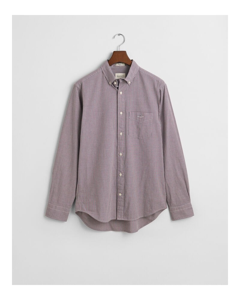 REG POPLIN MICRO GINGHAM SHIRT