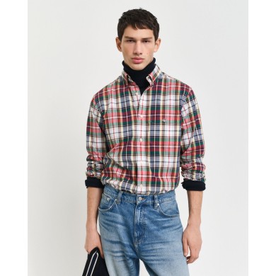 REG POPLIN TARTAN CHECK SHIRT