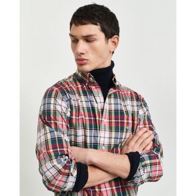 REG POPLIN TARTAN CHECK SHIRT