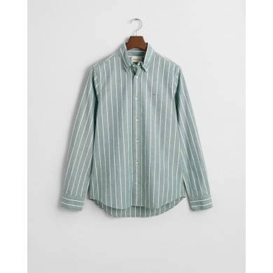 Slim Fit Striped Stretch Oxford Shirt