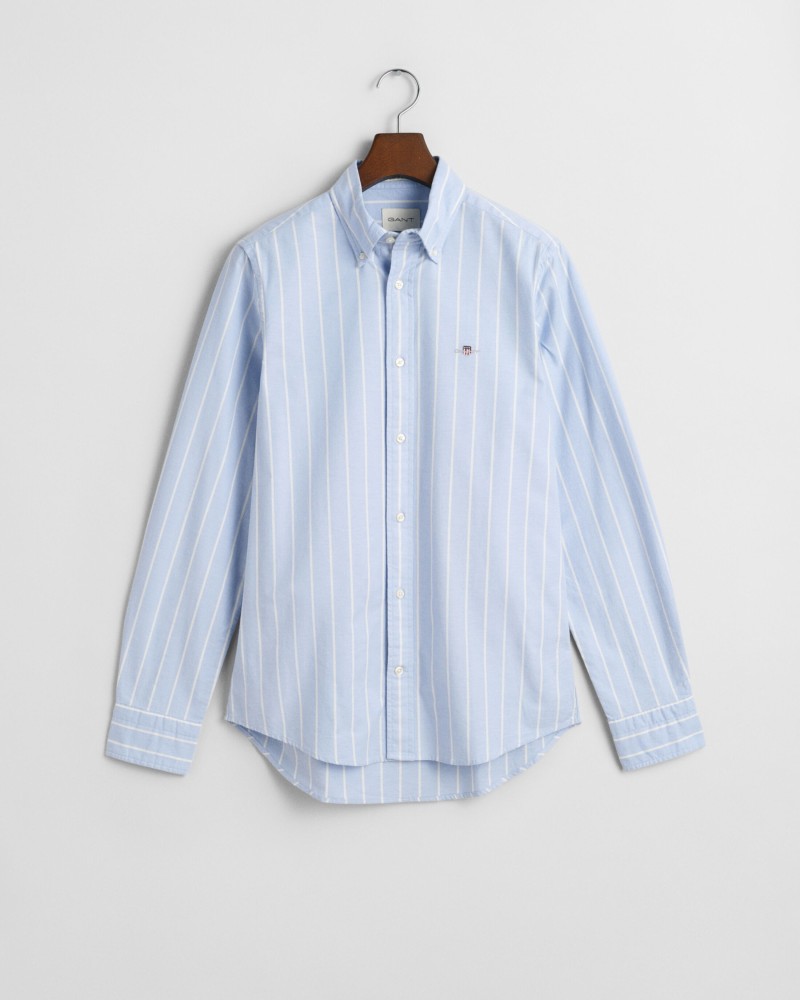 Slim Fit Striped Stretch Oxford Shirt