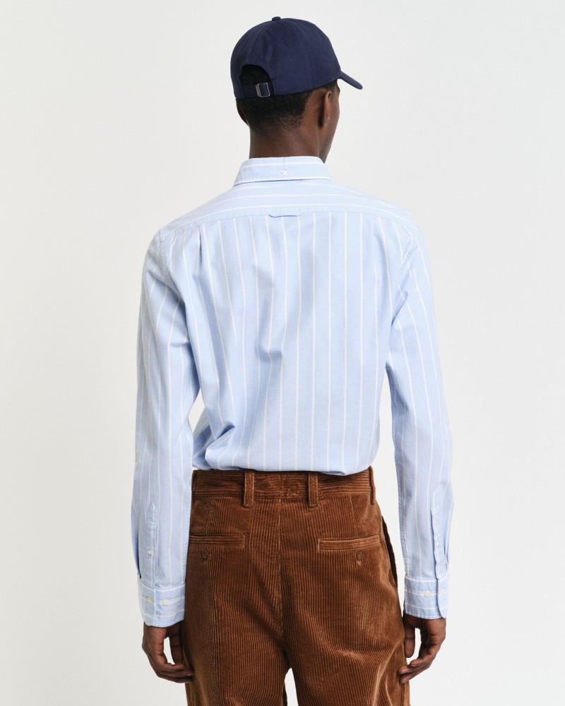 Slim Fit Striped Stretch Oxford Shirt