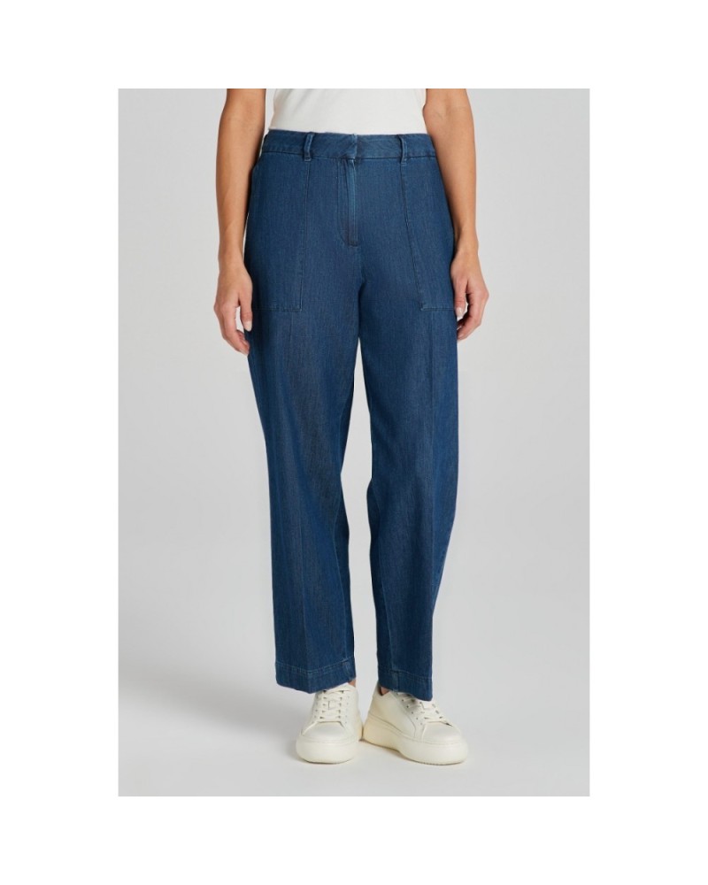 REL CHAMBRAY CROPPED PANTS