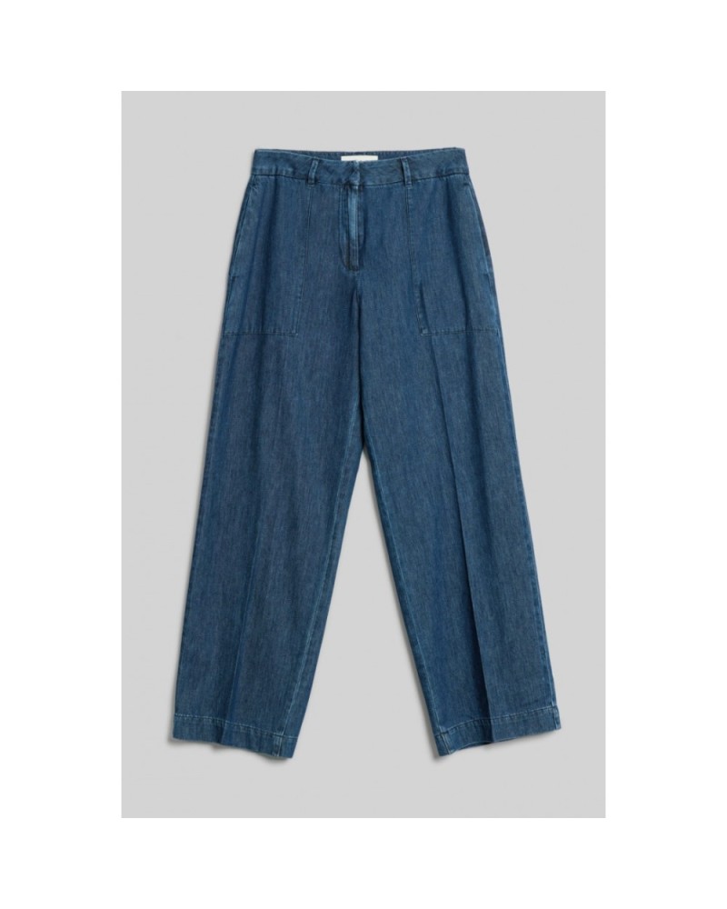 REL CHAMBRAY CROPPED PANTS