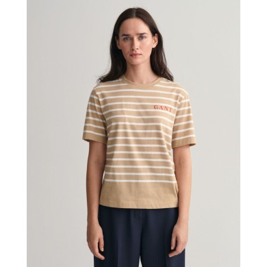 LOGO STRIPED SS T-SHIRT