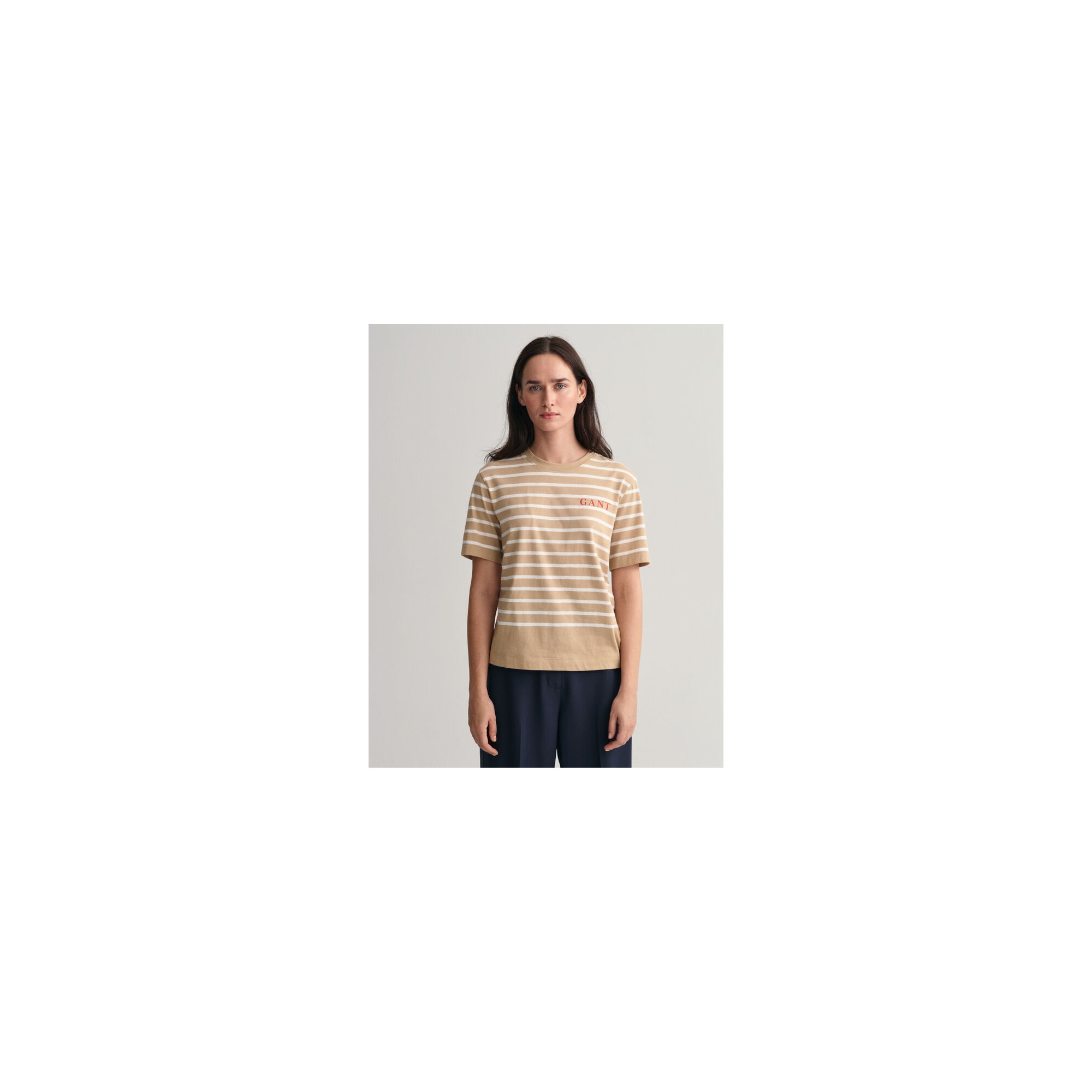 LOGO STRIPED SS T-SHIRT