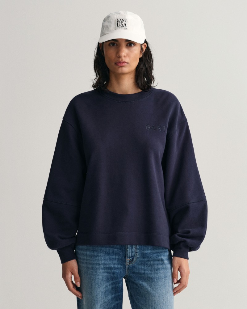 LOGO VOLUME C-NECK SWEAT