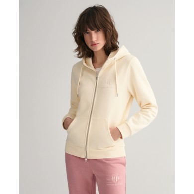 Tonal Shield Zip Hoodie