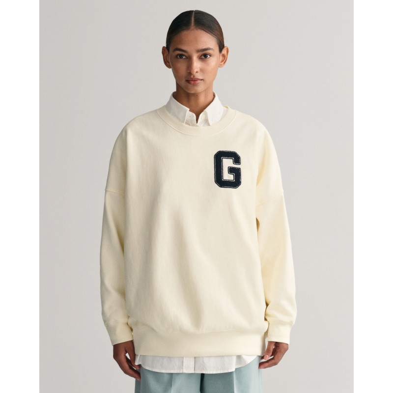 OVERSIZED G C  NECK SWEAT