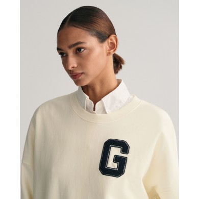 OVERSIZED G C  NECK SWEAT