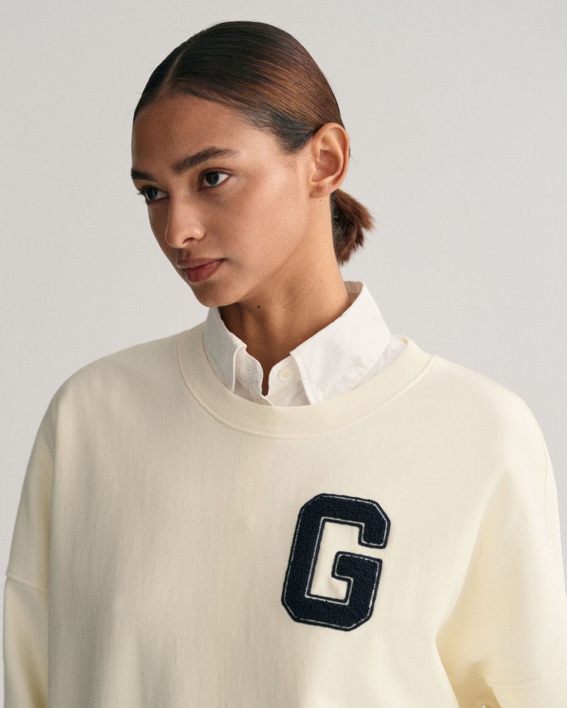 OVERSIZED G C  NECK SWEAT