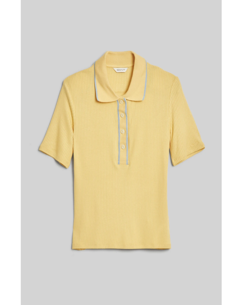 LIGHTWEIGHT RIBBED SS POLO