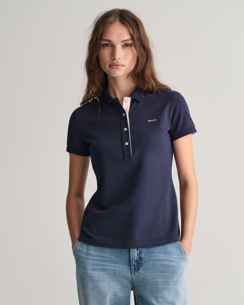 CONTRAST COLLAR SS PIQUE POLO