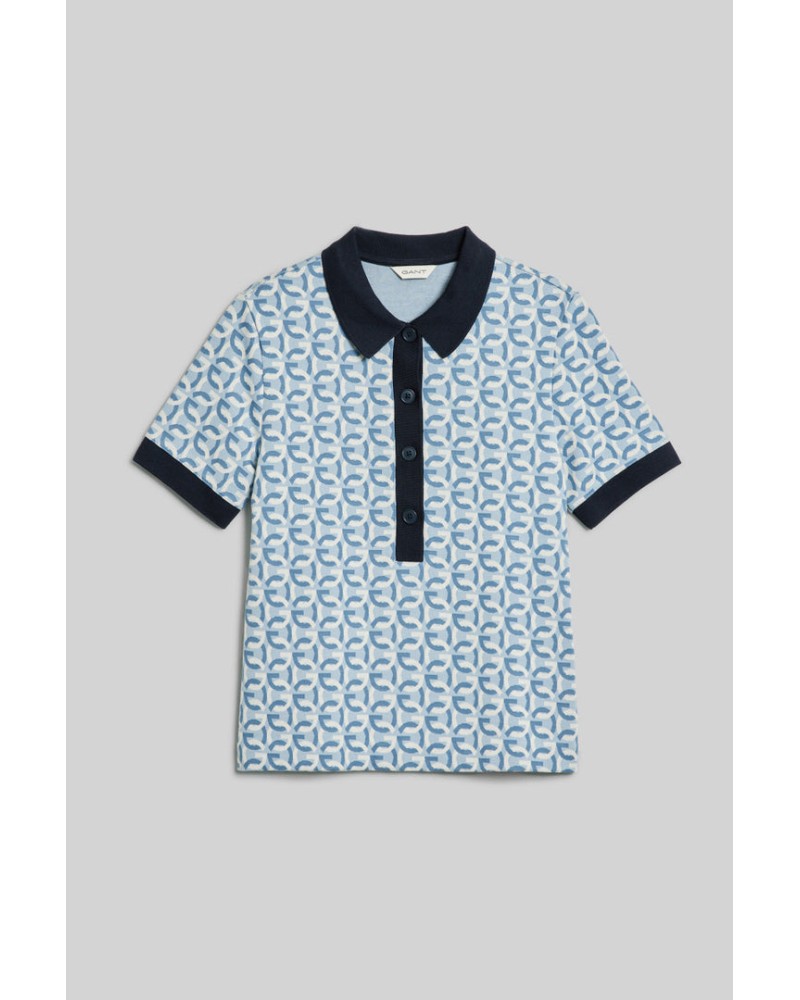 G-PATTERN JAQUARD SS POLO