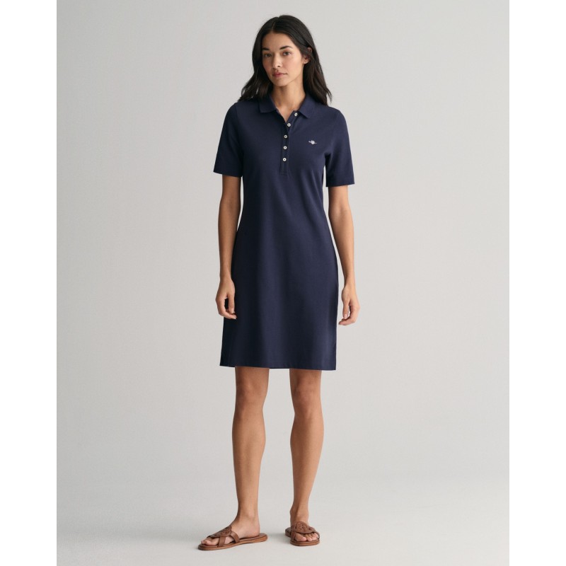 SLIM SHIELD SS PIQUE POLO DRESS