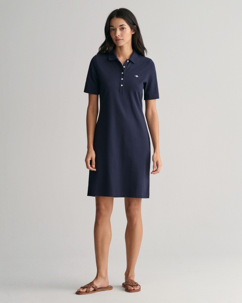 SLIM SHIELD SS PIQUE POLO DRESS