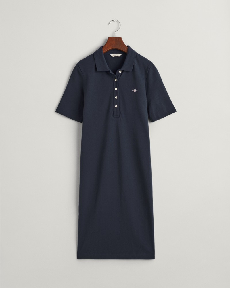 SLIM SHIELD SS PIQUE POLO DRESS