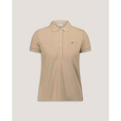 SLIM SHEILD CAP SLEEVE PIQUE POLO